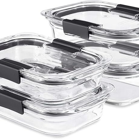 Rubbermaid 8-Piece Brilliance Glass Food Storage Containers